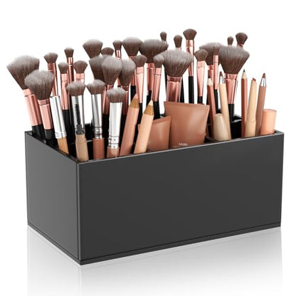 HIIMIEI Black Makeup Brush Holder Organizer - color: Black