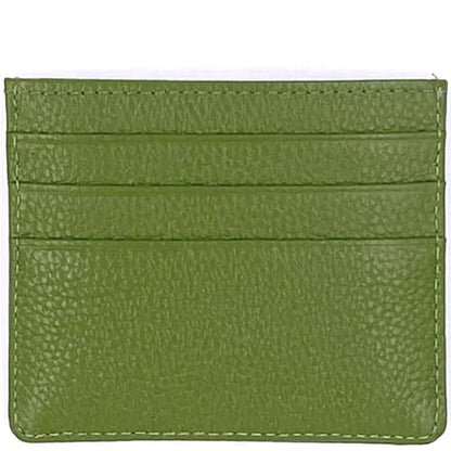 Tapp Collections RFID Protect Slim Minimalist Pocket Leather Wallet Card Holder - Green - color: Original / Green