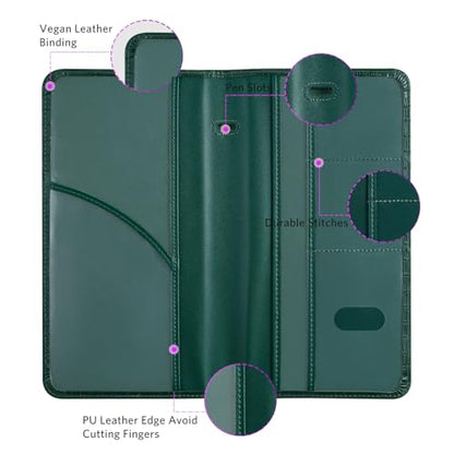 CoBak Car Registration and Insurance Holder - color: L-Crocodile Pine Green