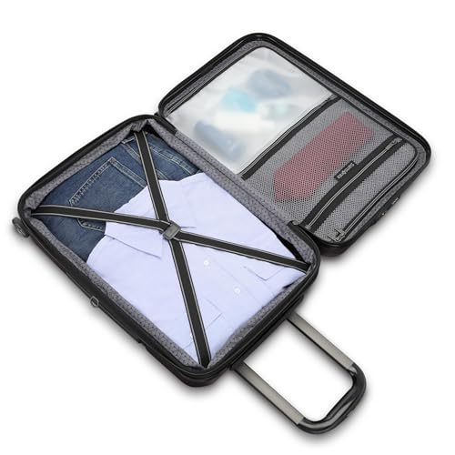 Samsonite Octiv 하드사이드 스피너, 자수정 퍼플, 156808-b170 - color: 자수정 퍼플, size: Front Pocket Carry-On 21 inch