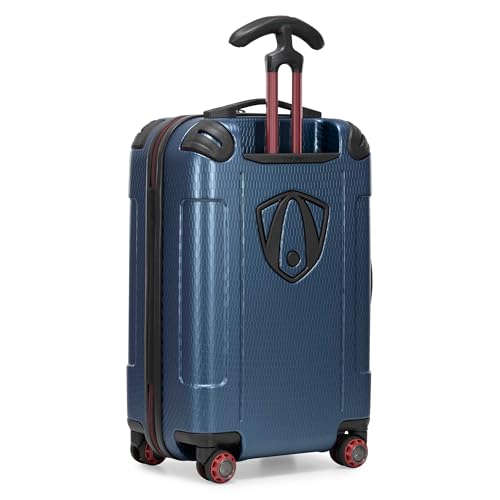 Traveler's Choice Maxporter II Polycarbonate Hardside Trunk with Spinner Wheels, Navy, 22-Inch Carry-on Luggage - color: Navy, size: 22-inch Carry-on Luggage