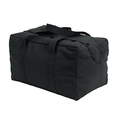 Rothco Canvas Parachute Cargo Bag, Black, 40.5L - color: Black