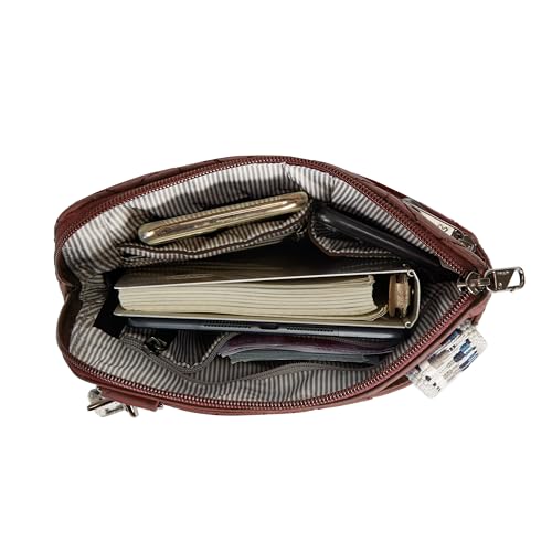 Travelon Anti-Theft Boho Slim Crossbody - color: Paprika