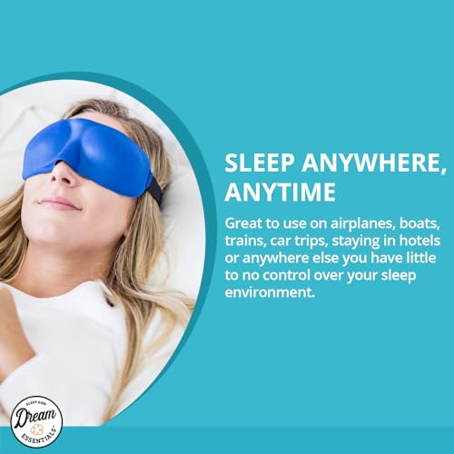 Wild Essentials Sweet Dreams Contoured Sleep Mask Kit with Travel Pouch and Earplugs Set ~ Red - color: Red