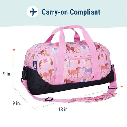 Wildkin Overnighter Duffel Bag for Kids, Horses - color: Horses