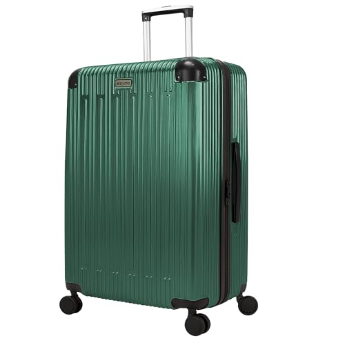 World Traveler Dejuno 콘월 경량 하드사이드 스피너 수하물, 초록색., Dejuno 콘월 경량 하드사이드 스피너 캐리어 - color: 초록색., size: Large Checked
