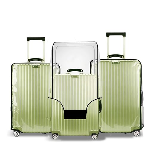 Clear Luggage Cover for Suitcase, 3 PCS Suitcase Cover Set - color: Transparent, size: 20/24/28 Inch (3 Sizes)