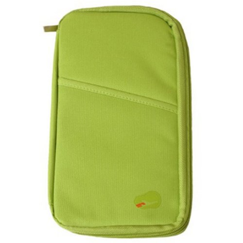 Wrapables® Passport and Travel Documents Holder, Green - color: Green