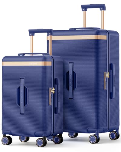 Joyway Luggage Sets 2 Piece, 22 Inch Carry On and 26 Inch Checked, Blue - color: Blue, size: 22+26 inch