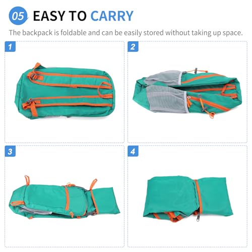 20L Small Hiking Backpack for Women Men Packable Daypack Lake Blue - color: Lake Blue, size: 20L
