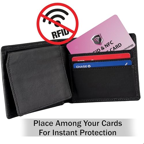 SaiTech IT 5 Pack RFID Blocking Card for Credit Debit ID Card, Pink - color: Pink