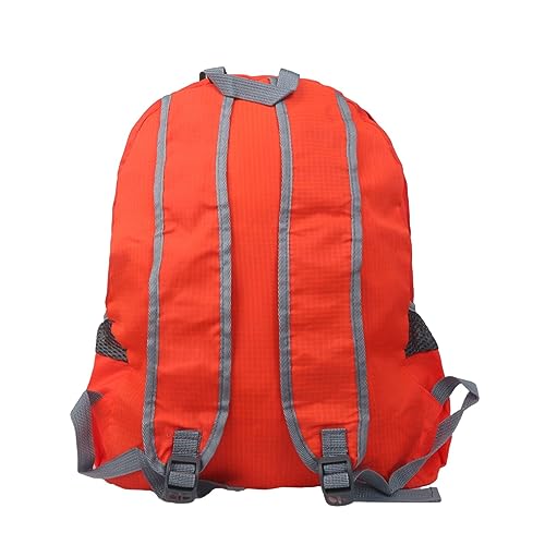 25L Backpack Packable Foldable Ultra Lightweight Water Resistant Durable Camping Outdoor Mountaineering Riding Travel Daypack (Orange)
