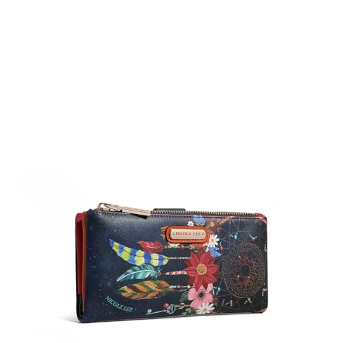 Nicole Lee Amanda 2 Piece Bifold Wallet, Vegan Leather, RFID Blocking Technology, Multiple Card Slots, (DREAM COMES TRUE) - color: DREAM COMES TRUE