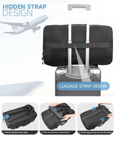 Travel Backpack for Men,60L Backpack with Shoe Compartment - color: Black(b), size: 60L