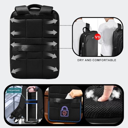 ZINZ Protective Laptop Backpack Expandable Daypack,B01K01 - color: B01k01