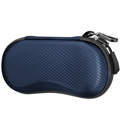 FINTIE Sunglasses Case, Hard EVA Shell Shockproof Sport Glasses Case - color: Dark Blue