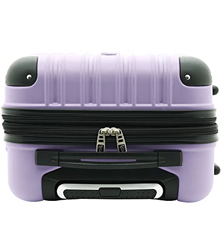 Travelers Club Midtown Hardside 4-Piece Luggage Travel Set, Lilac - color: Lilac