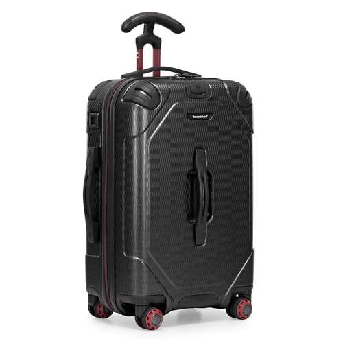 Traveler's Choice Maxporter II Polycarbonate Hardside Trunk with Spinner Wheels, Black, 22-Inch Carry-on Luggage - color: Black, size: 22-inch Carry-on Luggage