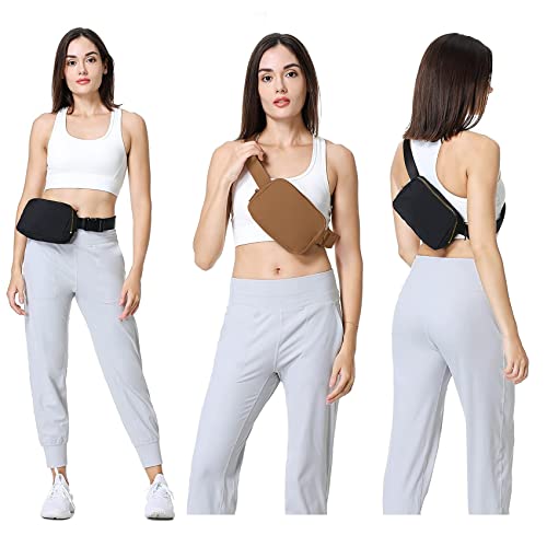 VOROLO Fanny Pack For Women And Men Crossbody Bag Belt Bag Brown - color: Brown