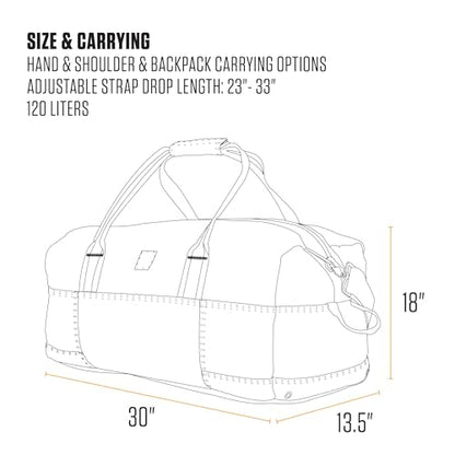 Carhartt Utility 120L Duffel Black - color: Black, style: 120l