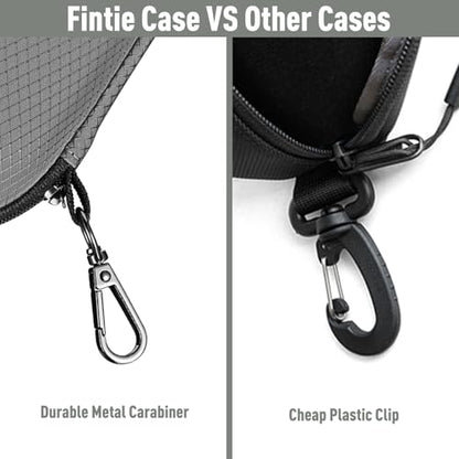 FINTIE Sunglasses Case, Hard EVA Shell Shockproof Sport Glasses Case - color: Dark Grey