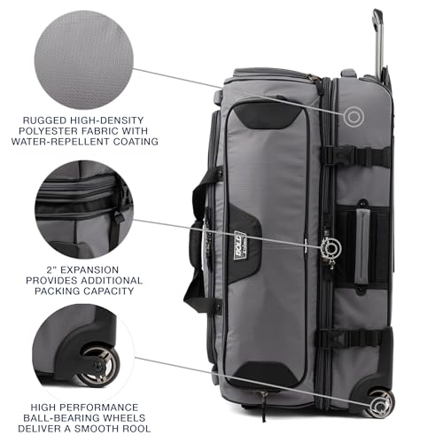 Travelpro Bold Softside Checked Large Luggage & Backpack Set, Grey/Black - color: Grey, size: Large