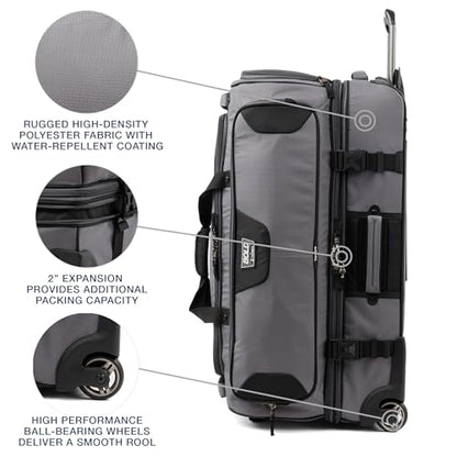 Travelpro Bold Softside Checked Large Luggage & Backpack Set, Grey/Black - color: Grey, size: Large