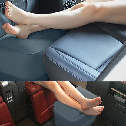 Inflatable Foot Rest Inflatable Travel Foot Rest Pillow Car Seat Footrest for Long Trips Inflatable Stool Compact and Portable Travel Essentials Suitable for Airplane, Car, Home, Office, Campsite