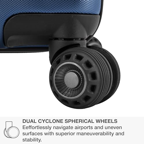 Traveler's Choice Archer Polycarbonate Expandable Luggage with Spinner Wheels, Blue, Checked 26-Inch - color: Blue, size: 1-Piece (Checked 26-Inch)