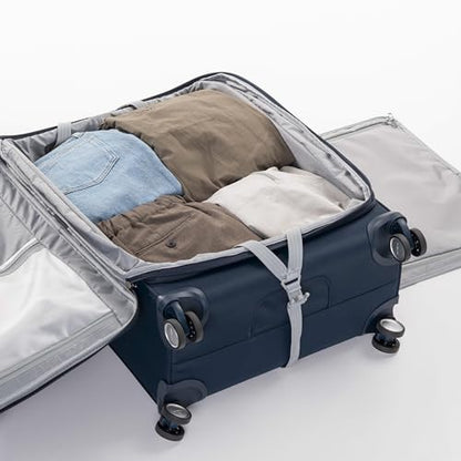 Samsonite Elevation Plus 30-Inch Large Checked Luggage - Expandable Softside Spinner Suitcase - Midnight Blue - color: Midnight Blue, size: Large