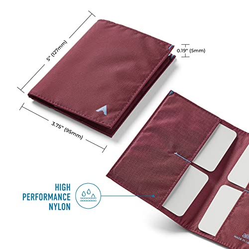 Allett Original Wallet, RFID Blocking Slim (Nylon, Mulberry) - color: 05-Mulberry