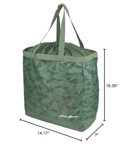 Eddie Bauer Stowaway Packable Tote Bag - color: Sprig