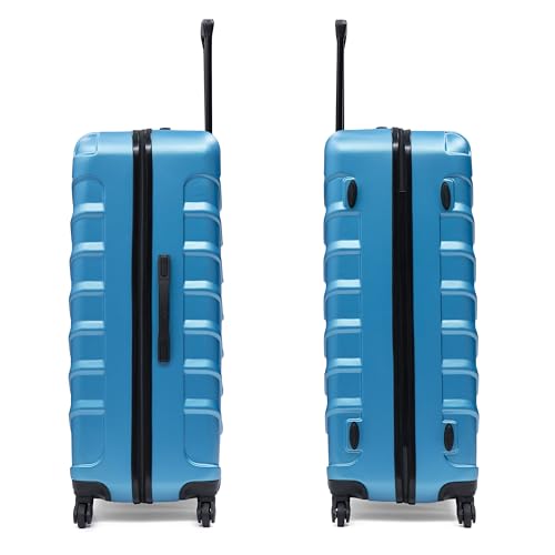 InUSA ENDURANCE Luggage with Spinner Wheels | Durable Lightweight Hardside Suitcase, Travel Bag with Handle and Trolley, 32-Inch Extra-Large Checked Luggage | Teal - color: Teal, size: 32-Inch
