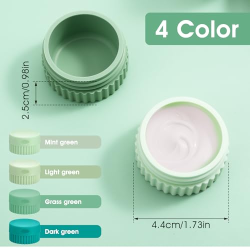 4pcs Silicone Travel Containers,Small Travel Containers For Creams