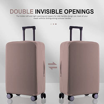 Travel Luggage Cover - Scratch-Resistant Fit 19-31 Inch Suitcase Protector (Khaki, M(24-25 inch)) - color: Khaki, size: 24-25 inch
