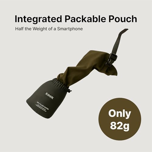 KEEK PillowO Travel Neck Pillow – Ultra-Light 82g, Packs Smaller Than a Passport, Perfect for Flights, Commuting & Camping - color: Charcol, Grey