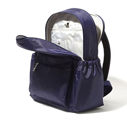 Baggallini Essential Laptop Backpack - 16x12 Inch Travel Backpack with 16" Laptop Sleeve - Lightweight Luggage Backpack - color: Cadet Navy