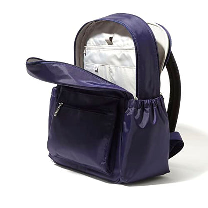 Baggallini Essential Laptop Backpack - 16x12 Inch Travel Backpack with 16" Laptop Sleeve - Lightweight Luggage Backpack - color: Cadet Navy