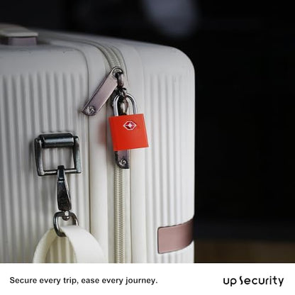Luggage Locks TSA Approved 4 Pack, Small Padlocks Keyed Alike - color: Orange