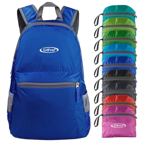 G4Free 20L Small Packable Travel Hiking Backpack for Men Women - color: Navy Blue, size: 20L