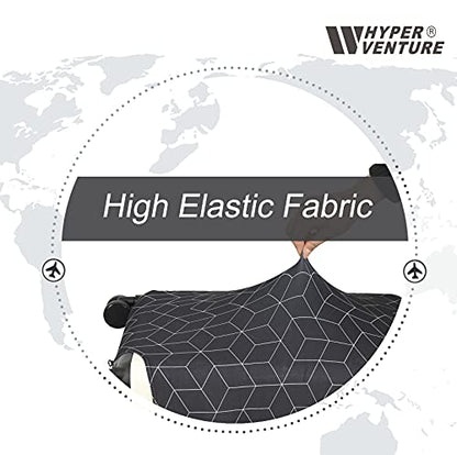 HYPER VENTURE Travel Luggage Cover Suitcase Protector Fits 27-30 Inch, L - color: Black Maze, size: L
