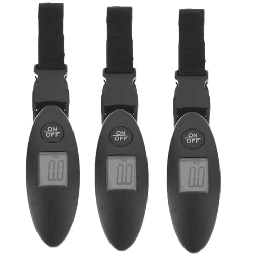 Beavorty Digital Luggage Scale Portable Pocket Travel Scale with LCD Display Suitcase Weight for Airport Home Packing and Daily Use 3-Pack