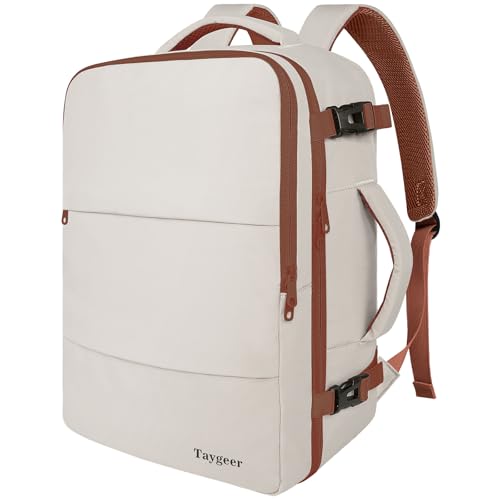 Taygeer Backpack for Women, College Backpack with Laptop Compartment 40l - color: Khakiwhite, size: X-Large