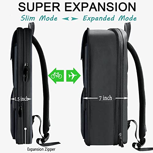 ZINZ Expandable Laptop Backpack 15 15.6 16 Inch,Dark Gray - color: Dg01y01