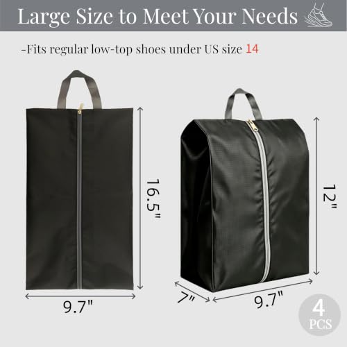5pcs Shoe Bags for Travel, Large Shoe Bags for Storage