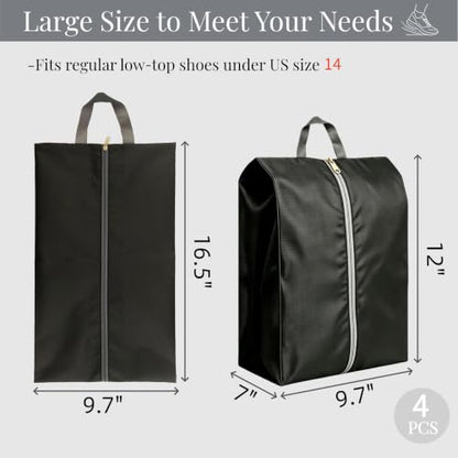 5pcs Shoe Bags for Travel, Large Shoe Bags for Storage