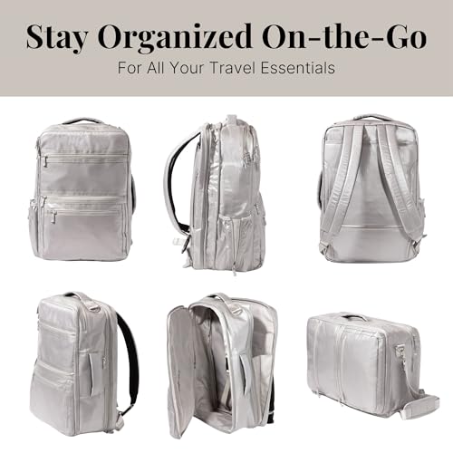 Baggallini Modern Convertible Travel Backpack - color: Sleet Gloss Ripstop