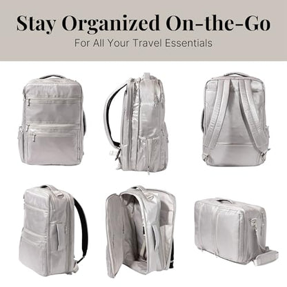 Baggallini Modern Convertible Travel Backpack - color: Sleet Gloss Ripstop