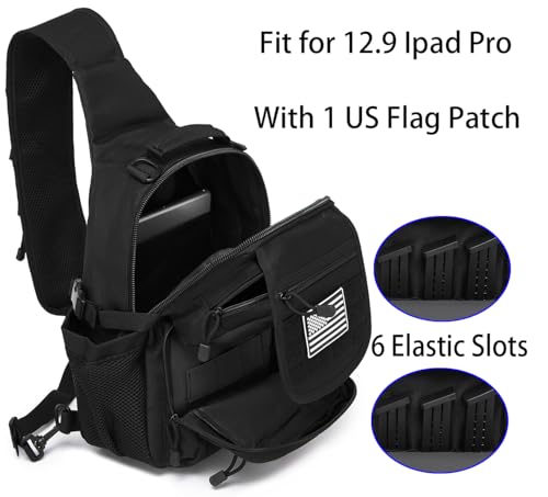 Tactical Sling Crossbody Bag Holster Shoulder Backpack 15L - color: Brown Tan
