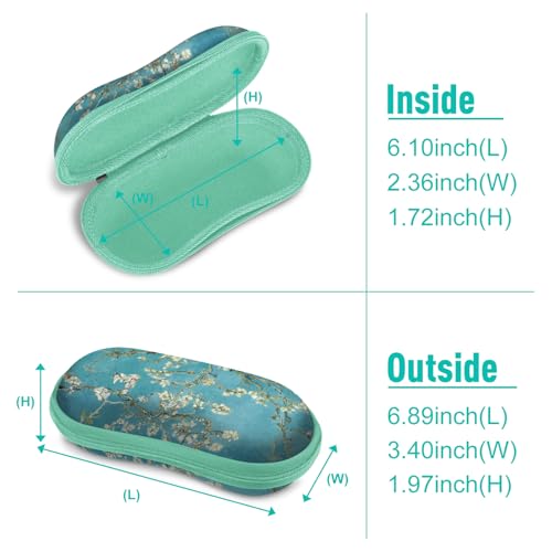 FINTIE Sunglasses Case, Hard EVA Shell Shockproof Sport Glasses Case - color: Z-blossom